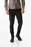 Fermuarlı Straight Jean Pantolon