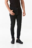 Fermuarlı Straight Jean Pantolon