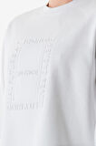 Yazı Kabartmalı Bisiklet Yaka Sweatshirt