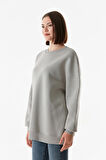 3 İplik Basic Bisiklet Yaka Sweatshirt