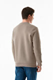 3 iplik Basic Bisiklet Yaka Sweatshirt