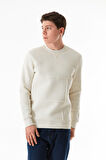 3 iplik Basic Bisiklet Yaka Sweatshirt