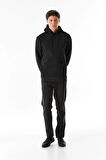 3 İplik Basic Kanguru Cepli Kapüşonlu Sweatshirt Hoodie