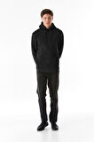 3 İplik Basic Kanguru Cepli Kapüşonlu Sweatshirt Hoodie