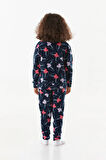Kutup Ayısı Desenli  Polar Kız Çocuk Pijama Takımı