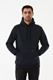 3 İplik Basic Kanguru Cepli Kapüşonlu Sweatshirt Hoodie
