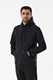 3 İplik Basic Kanguru Cepli Kapüşonlu Sweatshirt Hoodie