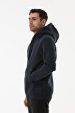 3 İplik Basic Kanguru Cepli Kapüşonlu Sweatshirt Hoodie