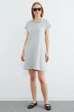 Basic Polo Yaka Cepli Mini Boy Elbise