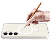 Buff Galaxy S24 Plus MagSafe Air Hybrid Şeffaf Kılıf