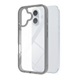 Buff iPhone 16 Air Hybrid Şeffaf Kılıf Smoke Black
