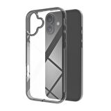 Buff iPhone 16 Plus Air Hybrid Şeffaf Kılıf Smoke Black