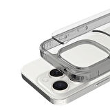 Buff iPhone 16 Pro Air Hybrid Şeffaf Kılıf Smoke Black