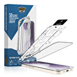 Buff iPhone 16 Plus 5D Glass EasyFit Ekran Koruyucu - Şeffaf