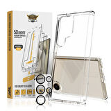 Buff Galaxy S24 Ultra Avantaj Paket - Hybrid Kılıf + Ekran Koruyucu + Lens Koruyucu