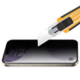 Buff iPhone 16 Plus 5D Privacy EasyFit Hayalet Ekran Koruyucu - Şeffaf