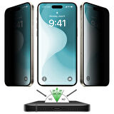 Buff iPhone 16 5D Privacy EasyFit Hayalet Ekran Koruyucu - Şeffaf