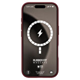 Buff iPhone 16 Pro Max Magsafe Rubber Fit Silikon Kılıf Plum