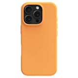 Buff iPhone 16 Pro Max Magsafe Rubber Fit Silikon Kılıf Orange Sorbet