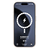 Buff iPhone 16 Pro Magsafe Rubber Fit Silikon Kılıf Stone Gray