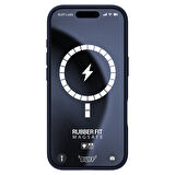 Buff iPhone 16 Pro Magsafe Rubber Fit Silikon Kılıf Storm Blue