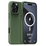 Buff iPhone 16 Pro Magsafe Rubber Fit Silikon Kılıf Cypress