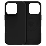 Buff iPhone 16 Pro Magsafe Rubber Fit Silikon Kılıf Black