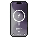 Buff iPhone 16 Plus Magsafe Rubber Fit Silikon Kılıf Black