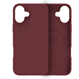 Buff iPhone 16 Magsafe Rubber Fit Silikon Kılıf Plum