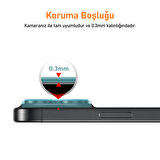 Buff iPhone 16 Pro Max/iPhone 16 Pro Şeffaf Lens Koruyucu 2 Adet