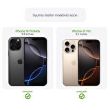 Buff iPhone 16 Pro Max/iPhone 16 Pro Şeffaf Lens Koruyucu 2 Adet