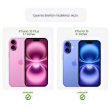 Buff iPhone 16 Plus / iPhone 16 Şeffaf Lens Koruyucu 2 Adet