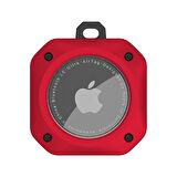 Buff TagSafe ProShield Taşınabilir Anahtarlık AirTag Kılıf Red