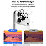 Buff iPhone 17 Pro Max Şeffaf Kamera Lens Koruyucu