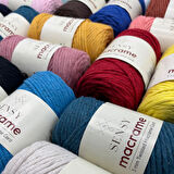 Tek Büküm Taranan Makrome Ipi Makrame 3mm Taranabilir Pamuk Makrome İpi Somon