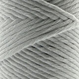 Tek Büküm Taranan Makrome Ipi Makrame 3mm Taranabilir Pamuk Makrome İpi Beyaz