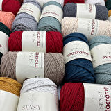 3 Büküm Taranan Makrome İpi