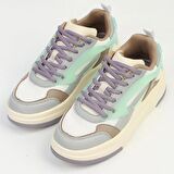 Benetton Kadın Beyaz - Lila Sneaker BNI10001-01