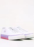Benetton Beyaz - Lila Kız Çocuk Sneaker BNI-10041