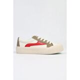 Benetton Platform Bej Kadın Ayakkabı BNI-10105