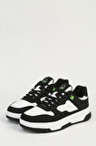 Benetton BNI-11509 Unisex Sneaker Ayakkabı Beyaz Siyah 36-40 