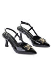 Pierre Cardin 54707 Logolu 4 Cm Topuklu Kadın Ayakkabı
