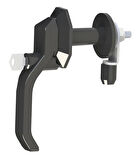 ATLASTEK METAL HAVA SANTRAL JENERATÖR KOMPRESÖR KABİN AĞIR PANEL KOL KİLİT - PLASTİK RULOLU DÖNEN  DİL- KİLİTLENEN ANAHTARLI