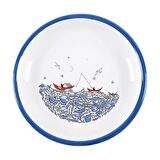 Anason İşleri Balık Masalı Emaye Tabak 16 cm