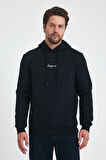 3 İp Şardonlu Kapuşonlu Baskılı Cepli Sweatshirt 5281