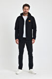Erkek Kapşunlu Fermuarlı Softshell Mont  6044-1