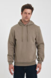 Rodi 3 İp Şardonlu Kapuşonlu Cepsiz Sweatshirt RD24KE054902
