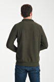 Erkek Yarım Fermuarlı Uzun Kol Sweatshirt 7702