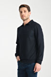 Erkek Yarım Fermuarlı Uzun Kol Sweatshirt 7702
