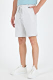 Erkek Çizgili Cepli Yazlık Şort - Rahat Kalıp Spor ve Günlük Kullanıma Uygun Şık Şort 2314